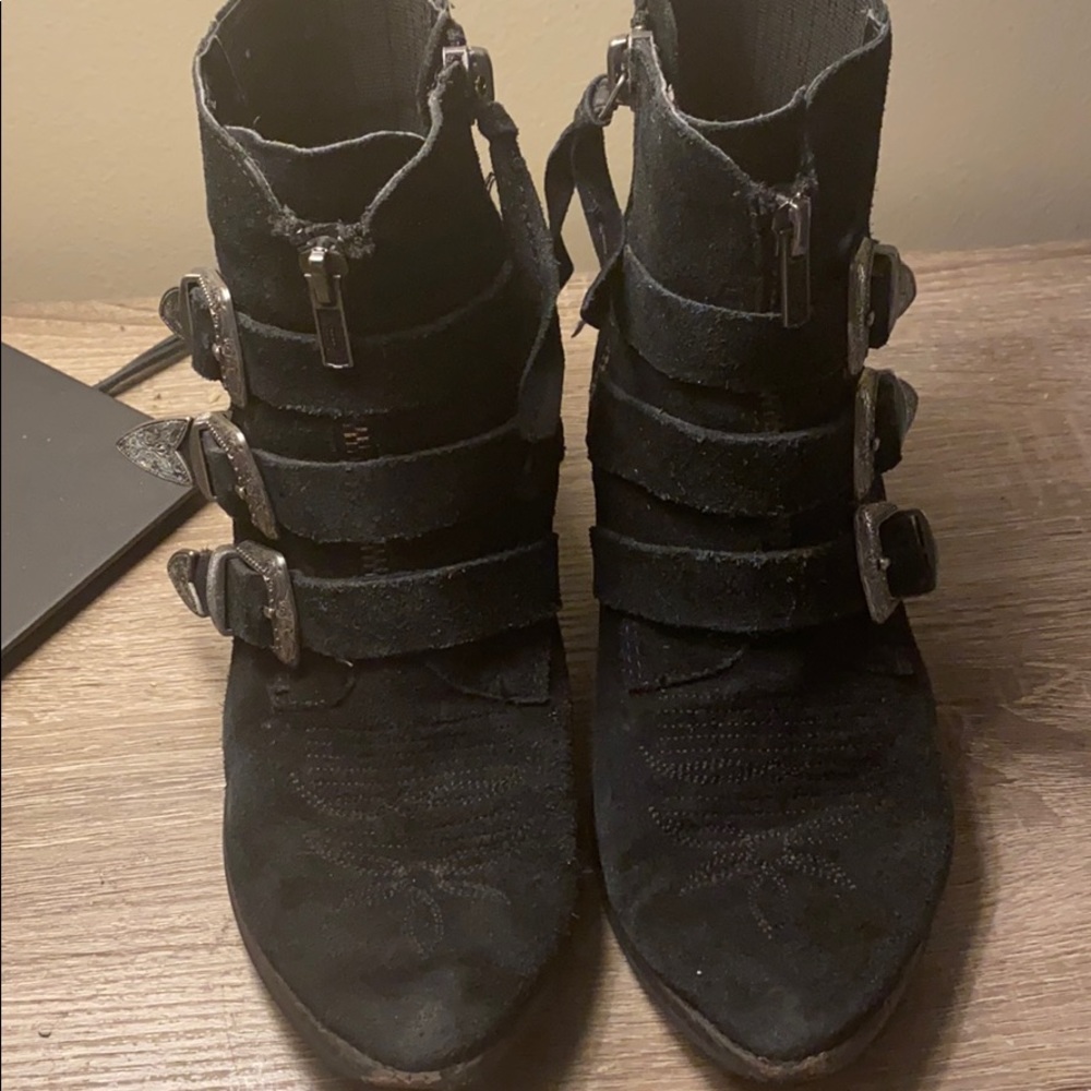 Dolce Vita Suede Cowboy Booties